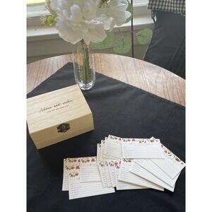 Advice And Wishes For The Mr Mrs - 50 Pcs Wildflower Cards Box